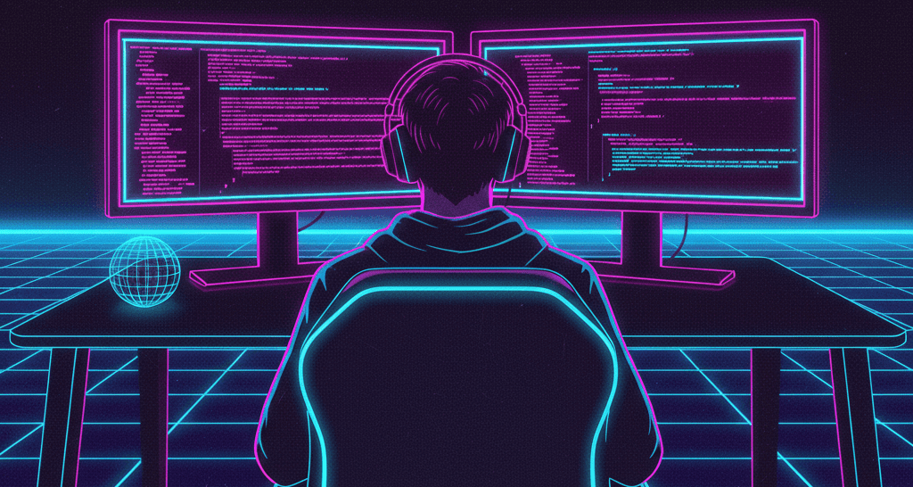 Developer working on a laptop